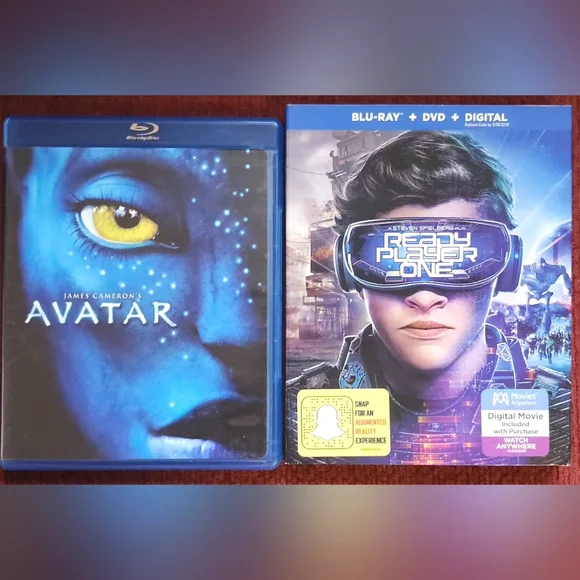 Bundle of "Avatar" and "Ready Player One" Blu-ray Disc Movies - Picture 1 of 5